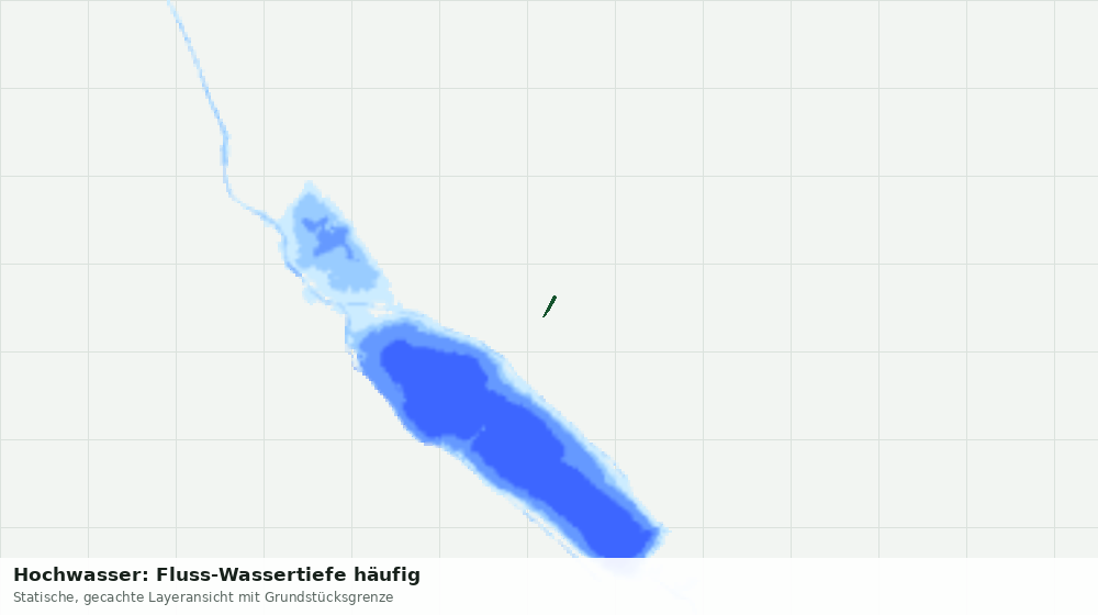 Statische Kartenansicht: Hochwasser: Fluss-Wassertiefe häufig