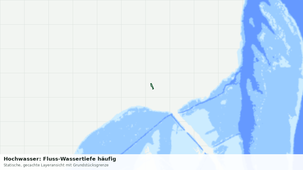 Statische Kartenansicht: Hochwasser: Fluss-Wassertiefe häufig