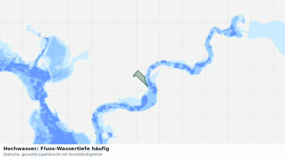 Statische Kartenansicht: Hochwasser: Fluss-Wassertiefe häufig