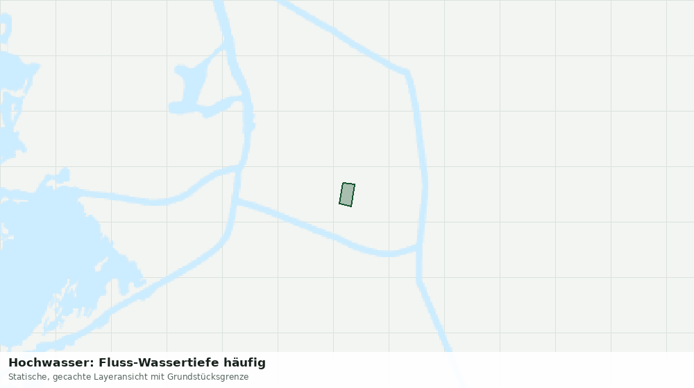Statische Kartenansicht: Hochwasser: Fluss-Wassertiefe häufig