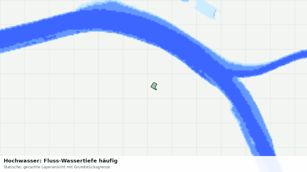 Statische Kartenansicht: Hochwasser: Fluss-Wassertiefe häufig