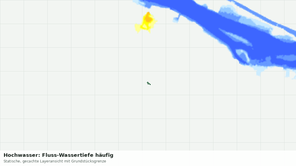 Statische Kartenansicht: Hochwasser: Fluss-Wassertiefe häufig