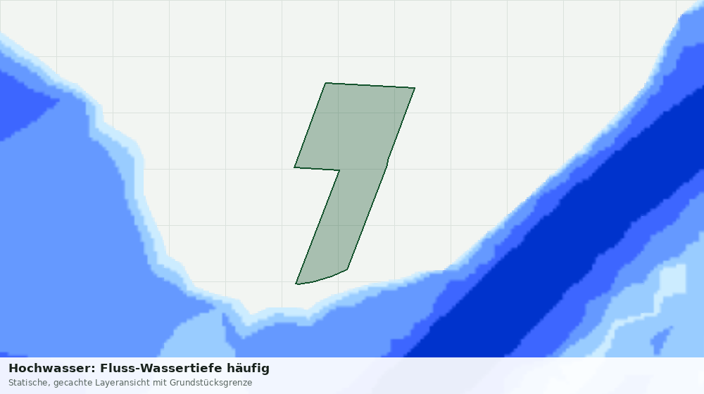 Statische Kartenansicht: Hochwasser: Fluss-Wassertiefe häufig