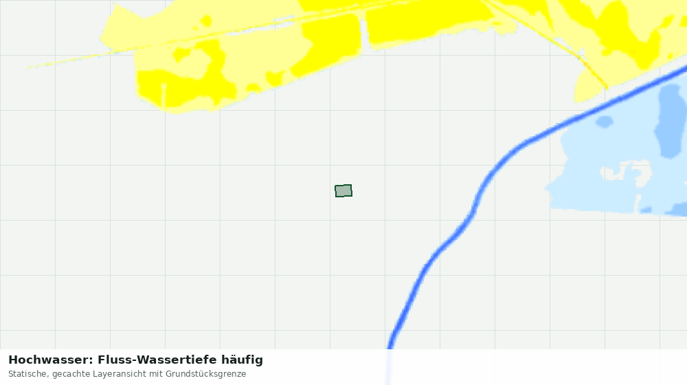 Statische Kartenansicht: Hochwasser: Fluss-Wassertiefe häufig