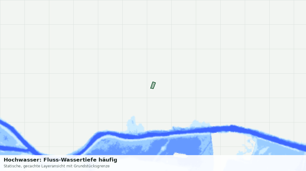 Statische Kartenansicht: Hochwasser: Fluss-Wassertiefe häufig