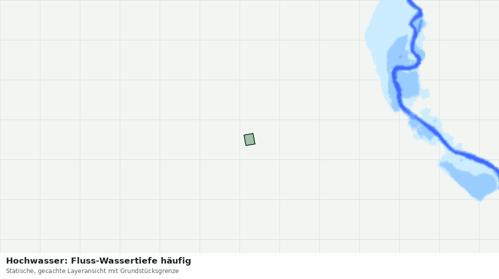 Statische Kartenansicht: Hochwasser: Fluss-Wassertiefe häufig