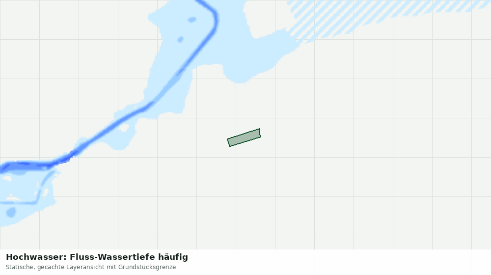 Statische Kartenansicht: Hochwasser: Fluss-Wassertiefe häufig