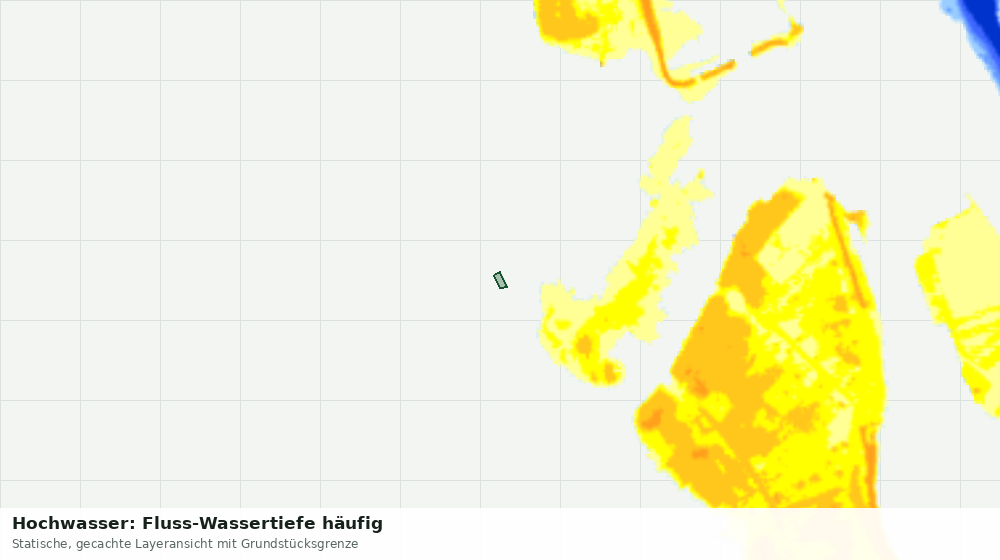 Statische Kartenansicht: Hochwasser: Fluss-Wassertiefe häufig
