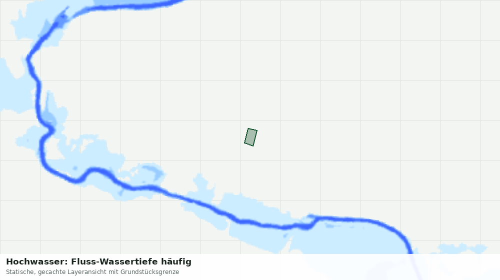 Statische Kartenansicht: Hochwasser: Fluss-Wassertiefe häufig
