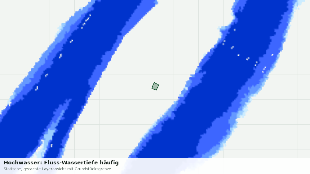 Statische Kartenansicht: Hochwasser: Fluss-Wassertiefe häufig
