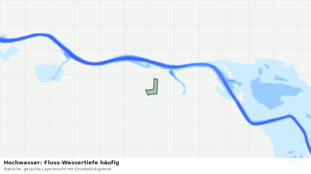 Statische Kartenansicht: Hochwasser: Fluss-Wassertiefe häufig