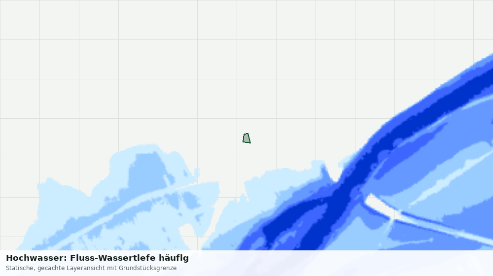 Statische Kartenansicht: Hochwasser: Fluss-Wassertiefe häufig