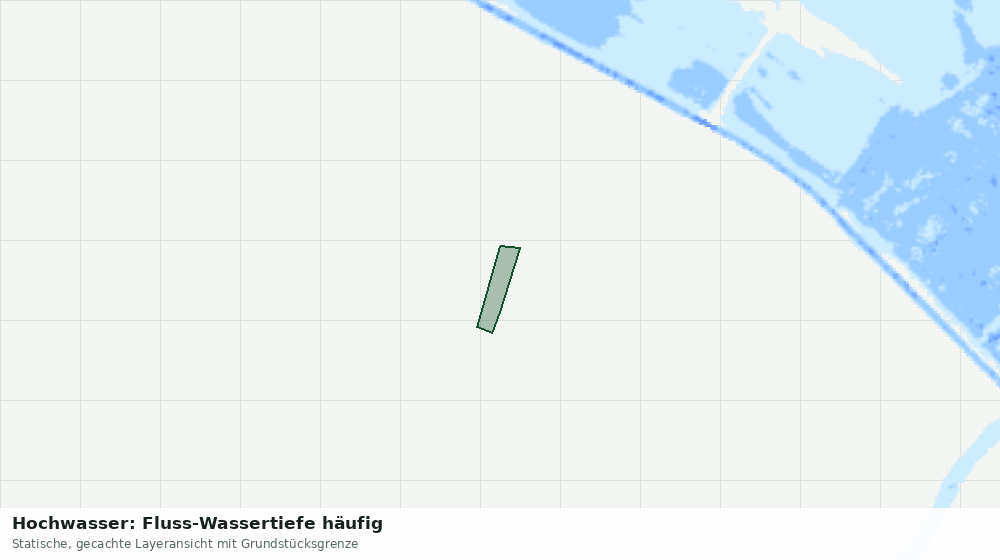 Statische Kartenansicht: Hochwasser: Fluss-Wassertiefe häufig