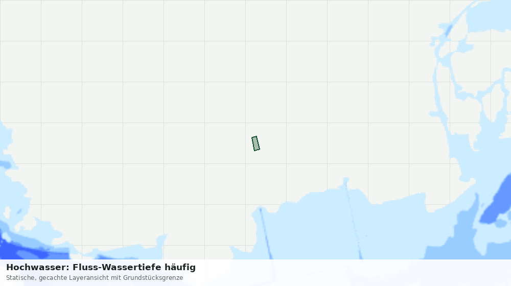 Statische Kartenansicht: Hochwasser: Fluss-Wassertiefe häufig