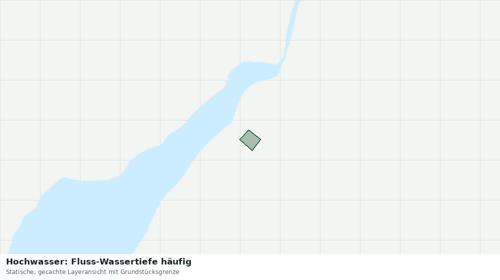 Statische Kartenansicht: Hochwasser: Fluss-Wassertiefe häufig