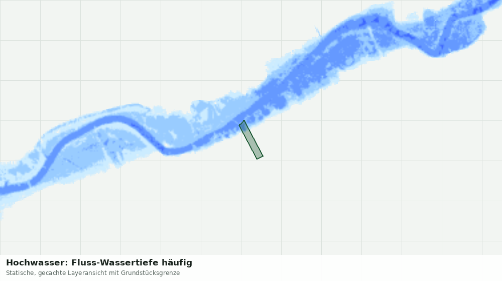 Statische Kartenansicht: Hochwasser: Fluss-Wassertiefe häufig