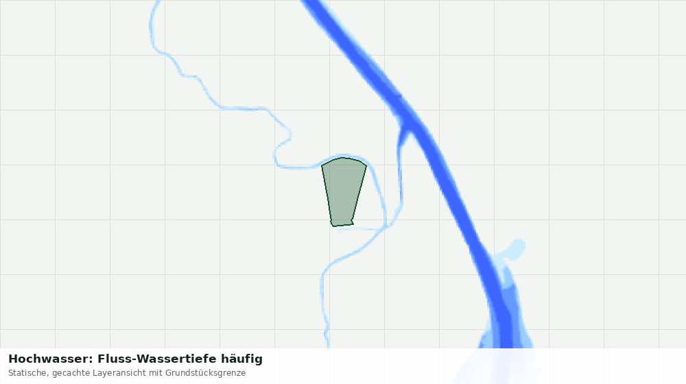 Statische Kartenansicht: Hochwasser: Fluss-Wassertiefe häufig