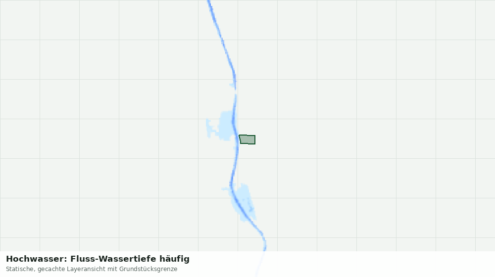 Statische Kartenansicht: Hochwasser: Fluss-Wassertiefe häufig