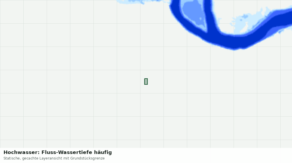 Statische Kartenansicht: Hochwasser: Fluss-Wassertiefe häufig