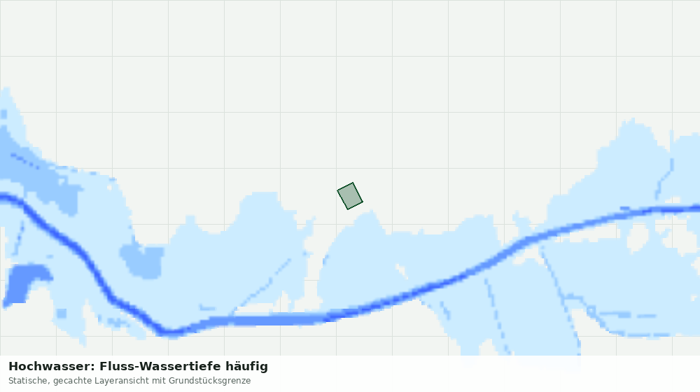 Statische Kartenansicht: Hochwasser: Fluss-Wassertiefe häufig