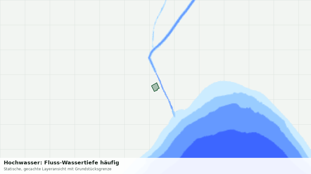Statische Kartenansicht: Hochwasser: Fluss-Wassertiefe häufig