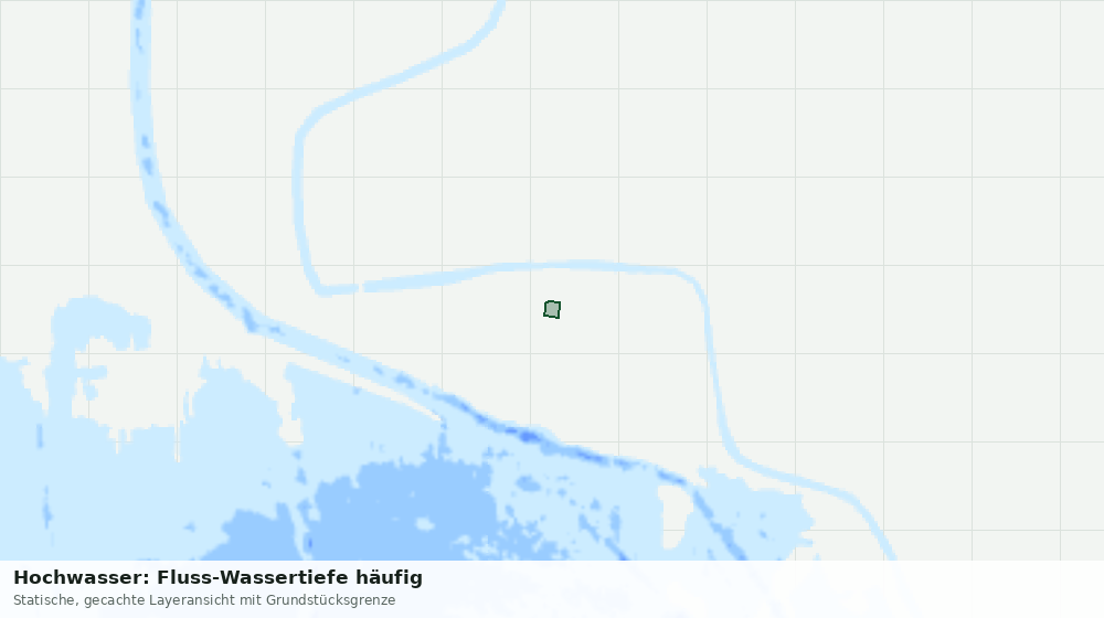 Statische Kartenansicht: Hochwasser: Fluss-Wassertiefe häufig