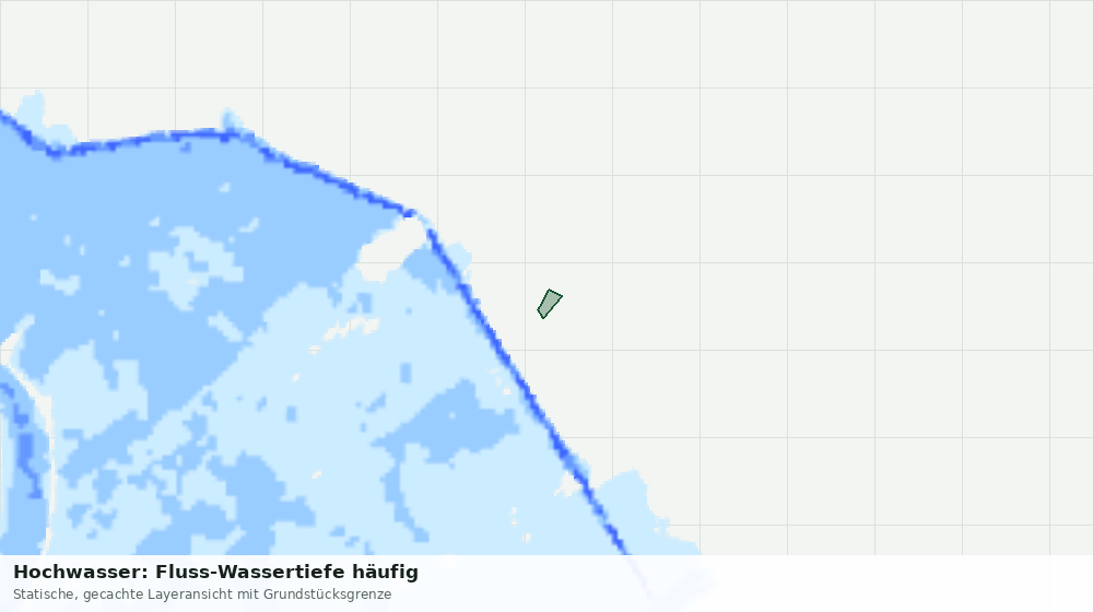 Statische Kartenansicht: Hochwasser: Fluss-Wassertiefe häufig