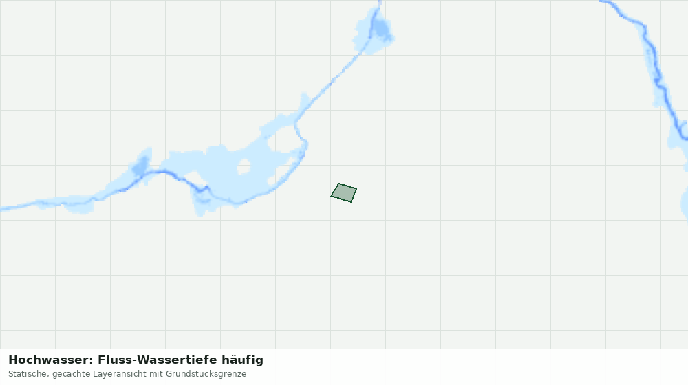 Statische Kartenansicht: Hochwasser: Fluss-Wassertiefe häufig