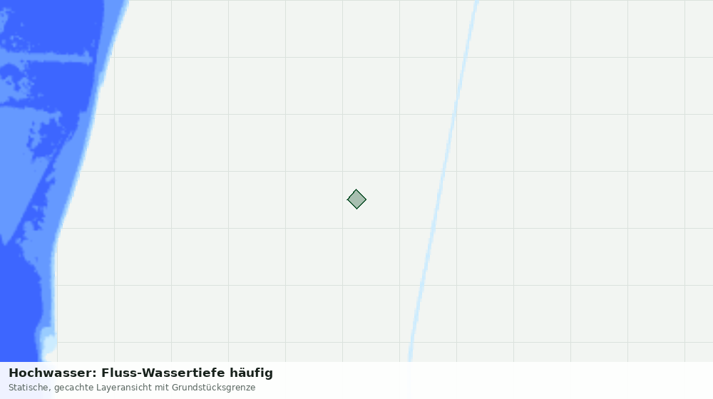 Statische Kartenansicht: Hochwasser: Fluss-Wassertiefe häufig