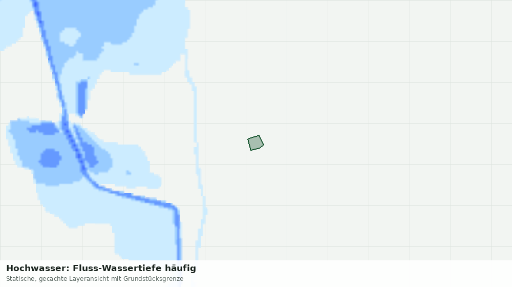 Statische Kartenansicht: Hochwasser: Fluss-Wassertiefe häufig
