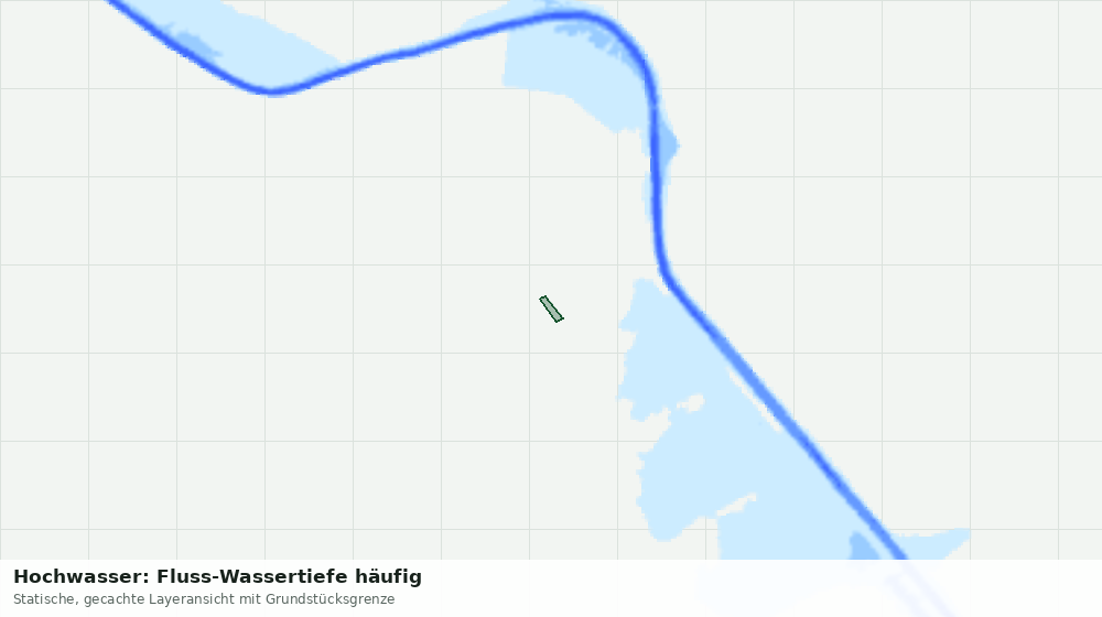 Statische Kartenansicht: Hochwasser: Fluss-Wassertiefe häufig