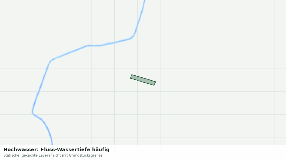 Statische Kartenansicht: Hochwasser: Fluss-Wassertiefe häufig