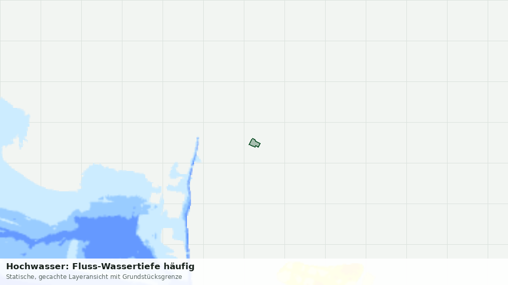 Statische Kartenansicht: Hochwasser: Fluss-Wassertiefe häufig