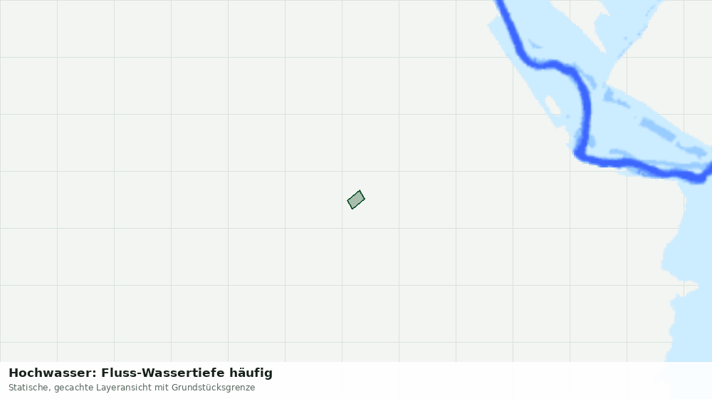 Statische Kartenansicht: Hochwasser: Fluss-Wassertiefe häufig