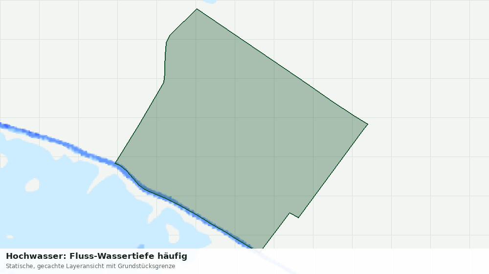 Statische Kartenansicht: Hochwasser: Fluss-Wassertiefe häufig
