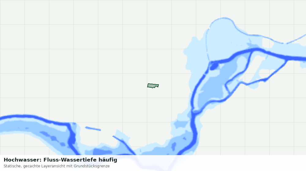 Statische Kartenansicht: Hochwasser: Fluss-Wassertiefe häufig