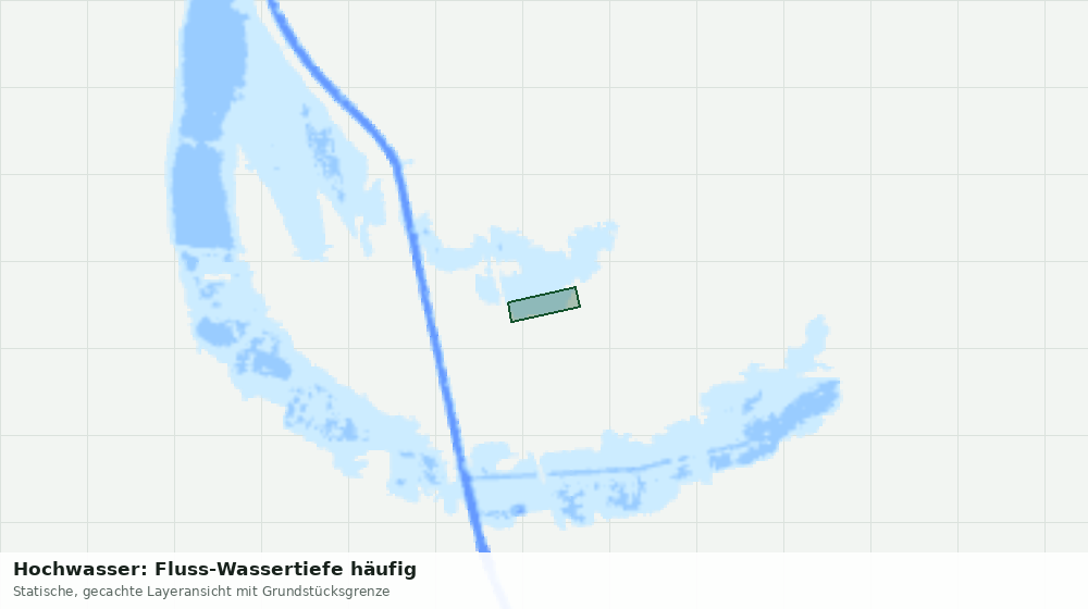 Statische Kartenansicht: Hochwasser: Fluss-Wassertiefe häufig