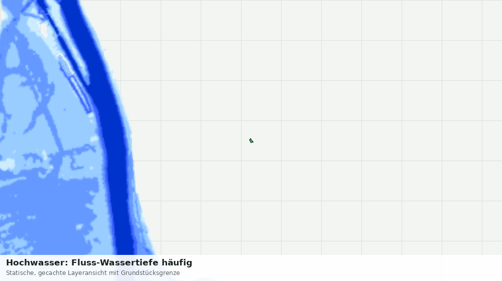 Statische Kartenansicht: Hochwasser: Fluss-Wassertiefe häufig