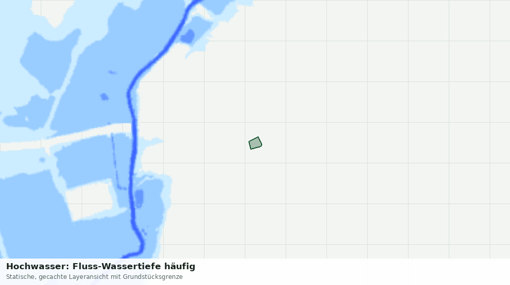 Statische Kartenansicht: Hochwasser: Fluss-Wassertiefe häufig