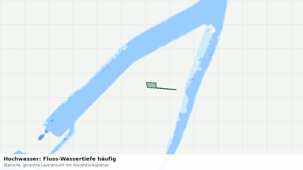 Statische Kartenansicht: Hochwasser: Fluss-Wassertiefe häufig