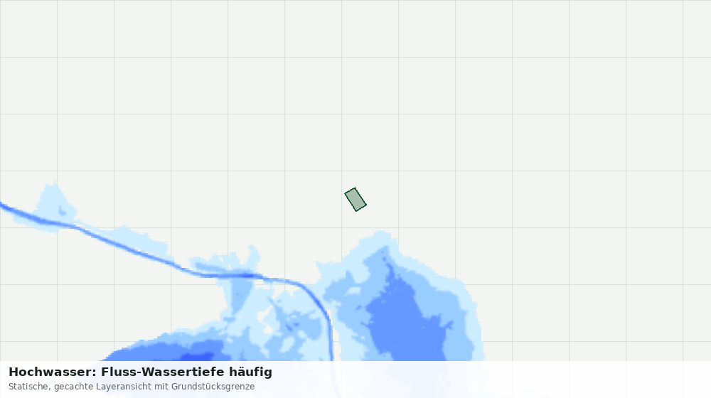 Statische Kartenansicht: Hochwasser: Fluss-Wassertiefe häufig