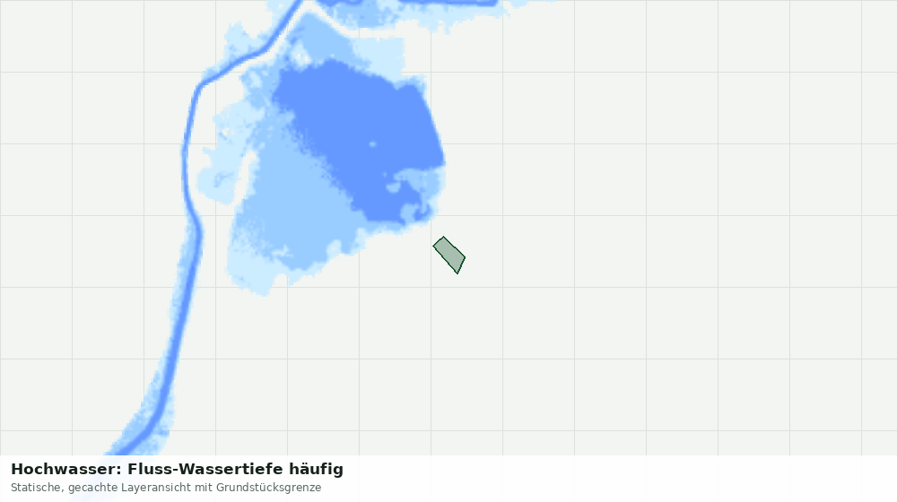 Statische Kartenansicht: Hochwasser: Fluss-Wassertiefe häufig