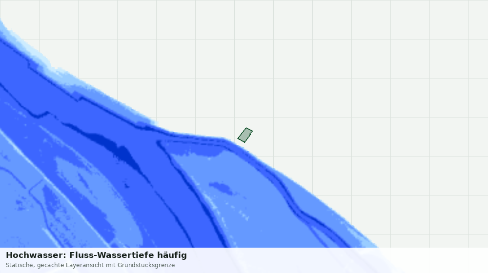 Statische Kartenansicht: Hochwasser: Fluss-Wassertiefe häufig