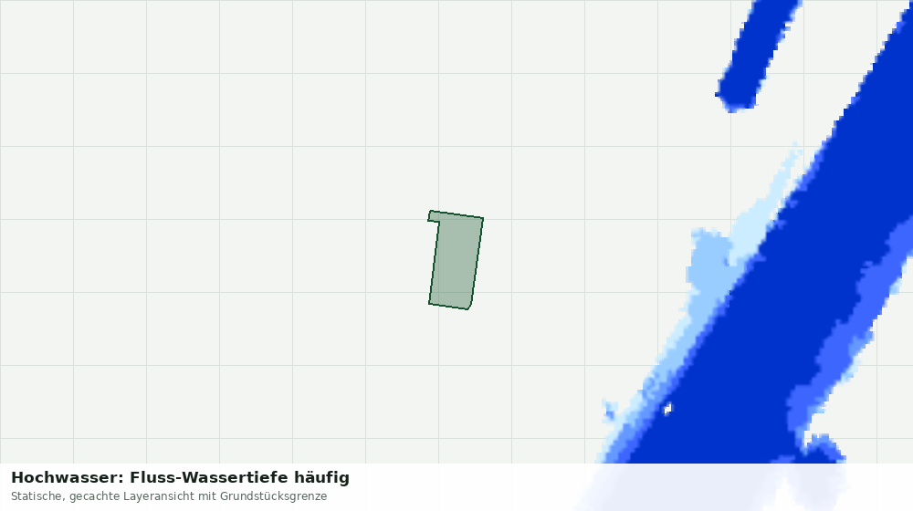 Statische Kartenansicht: Hochwasser: Fluss-Wassertiefe häufig