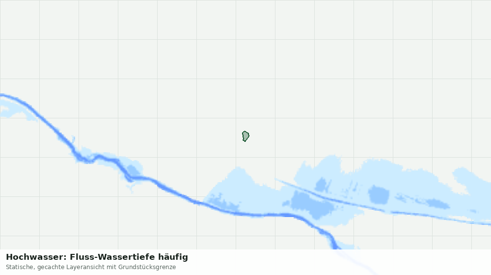 Statische Kartenansicht: Hochwasser: Fluss-Wassertiefe häufig