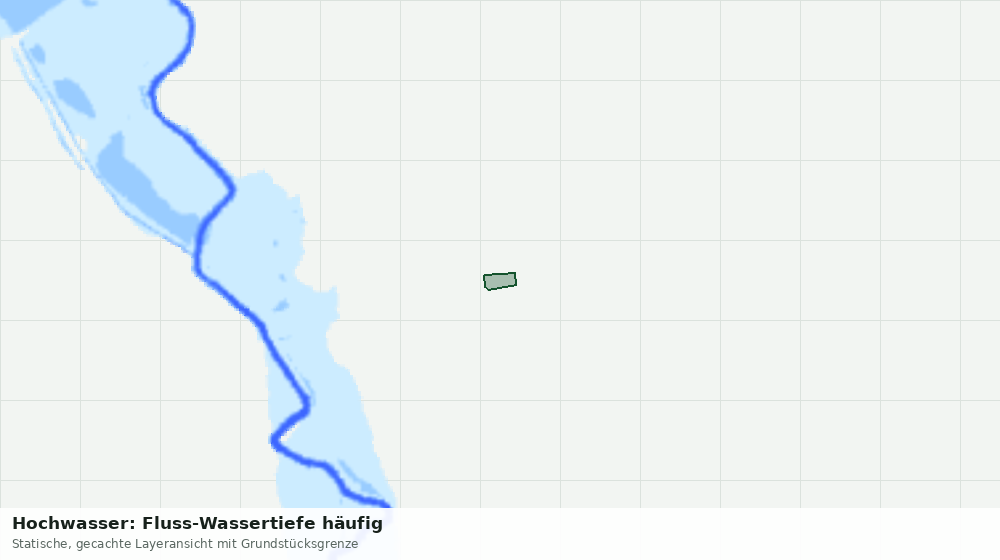 Statische Kartenansicht: Hochwasser: Fluss-Wassertiefe häufig