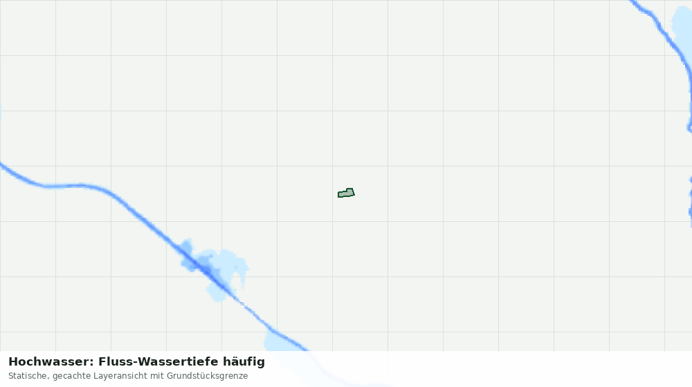 Statische Kartenansicht: Hochwasser: Fluss-Wassertiefe häufig