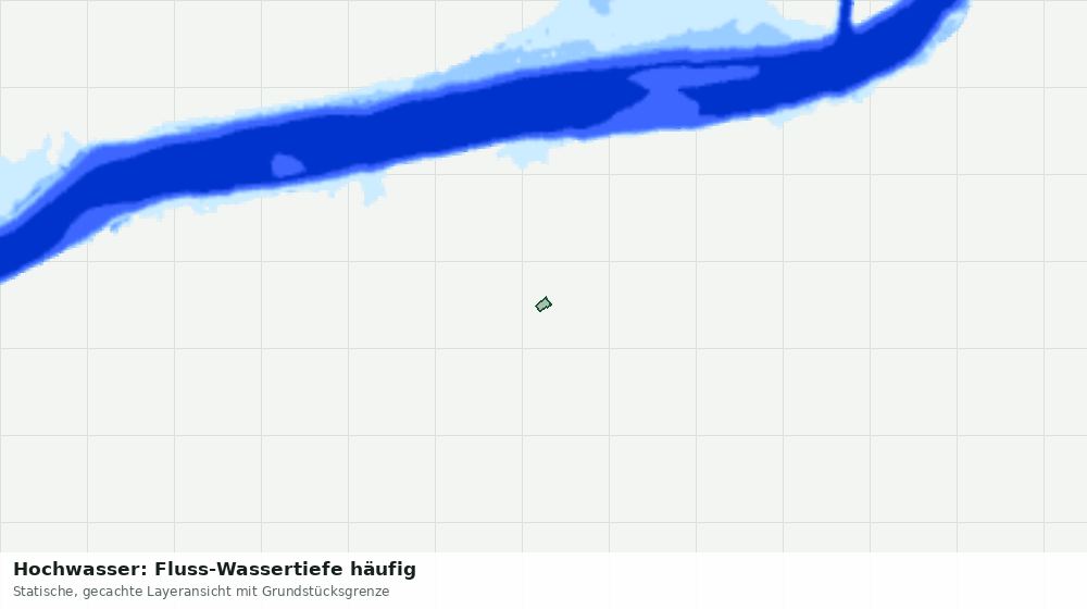 Statische Kartenansicht: Hochwasser: Fluss-Wassertiefe häufig