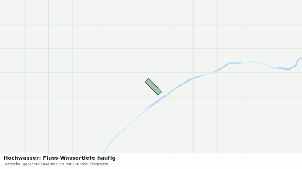 Statische Kartenansicht: Hochwasser: Fluss-Wassertiefe häufig
