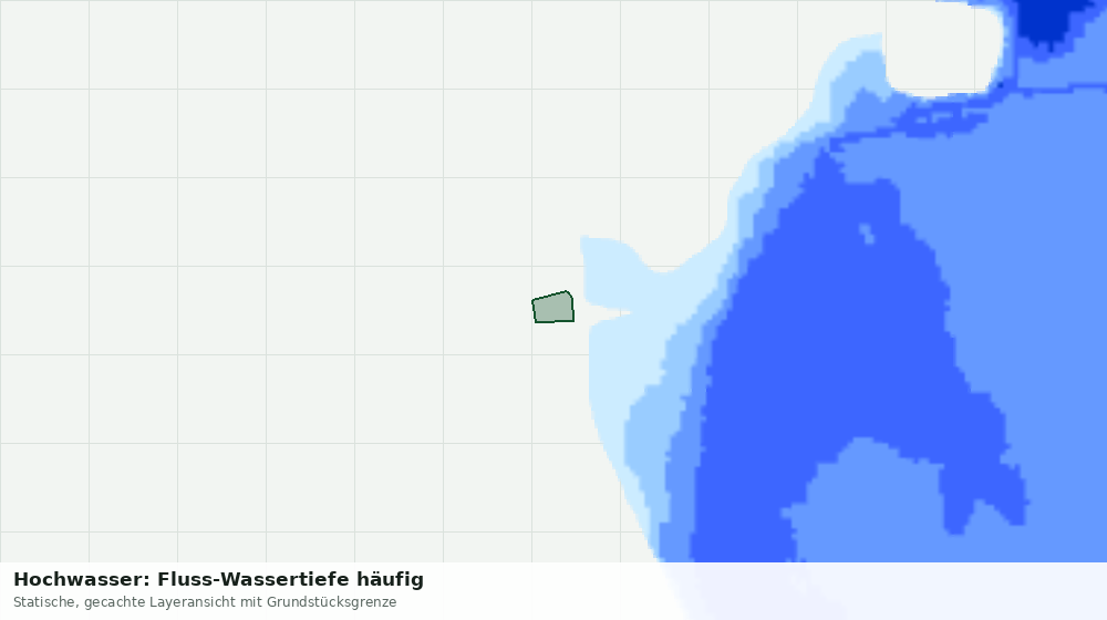 Statische Kartenansicht: Hochwasser: Fluss-Wassertiefe häufig